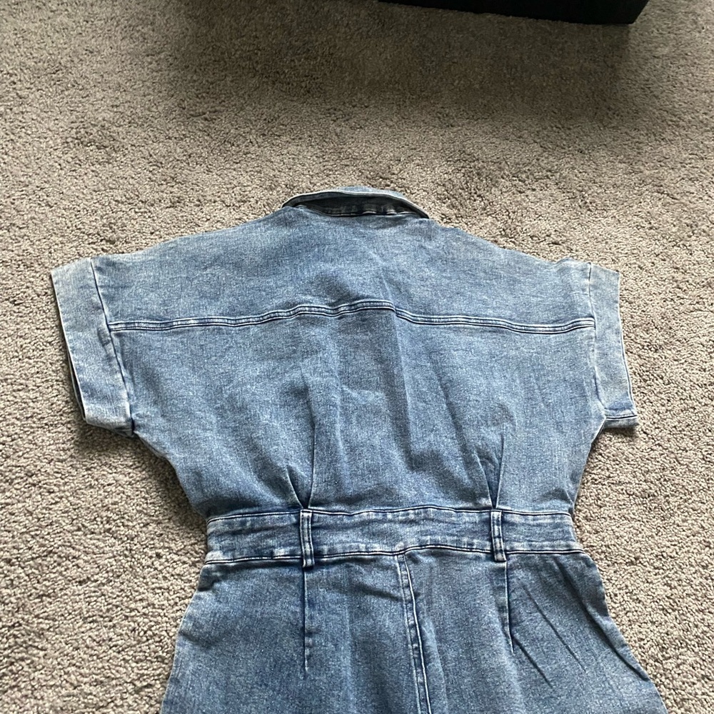 Fashion Nova Light Blue Denim Overalls - Picture 15 of 15